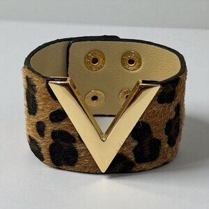 V Shape Wide Charm Cuff Wrap Bracelet